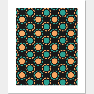 Colorful Circle Seamless Pattern 046#002 Posters and Art